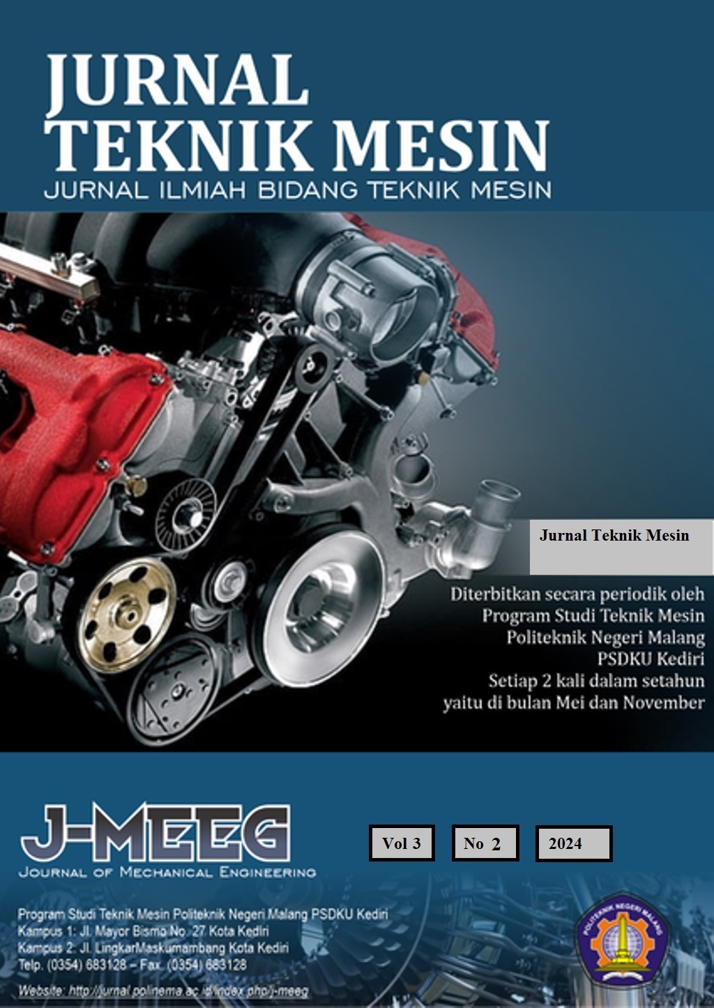 					View Vol. 3 No. 2 (2024): JURNAL TEKNIK MESIN
				