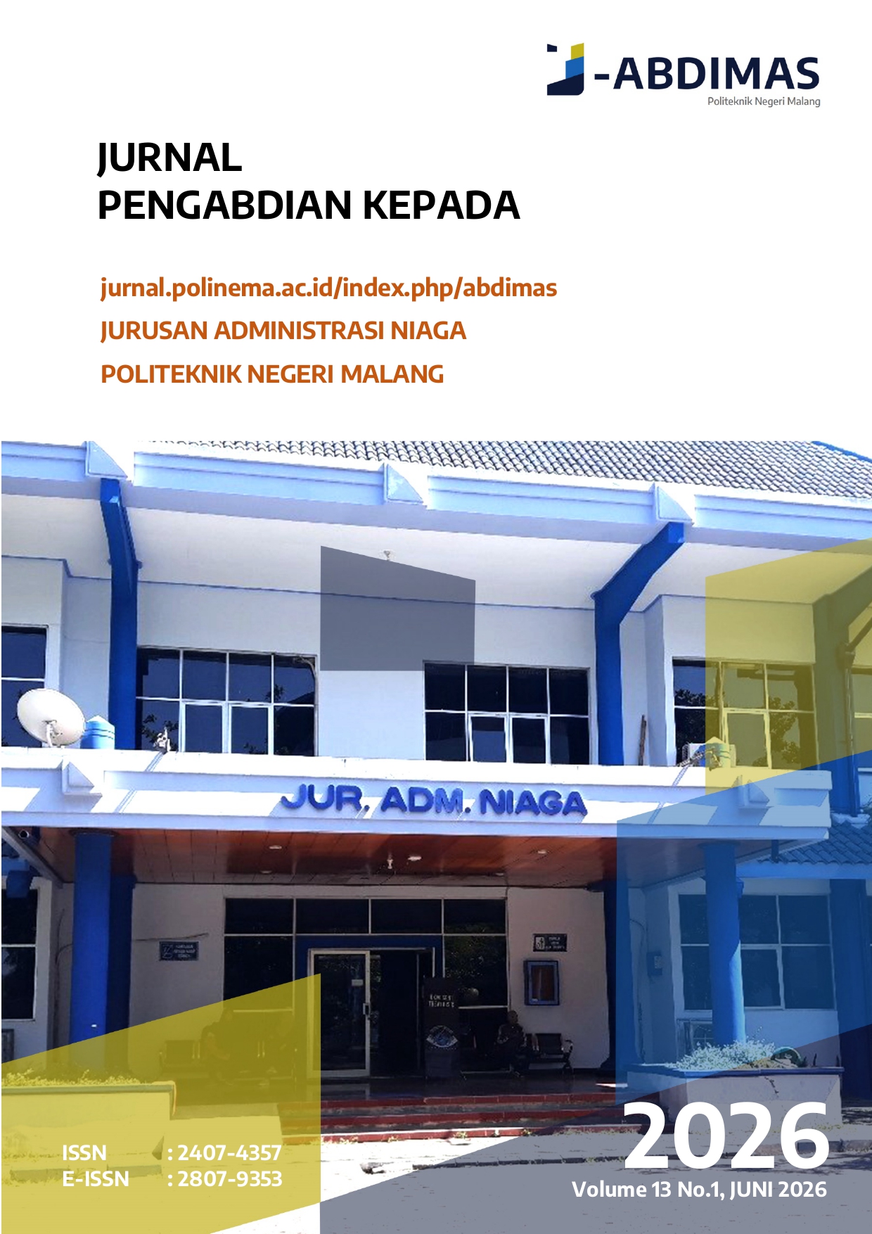 					View Vol. 13 No. 1 (2026): JURNAL PENGABDIAN KEPADA MASYARAKAT 2026
				