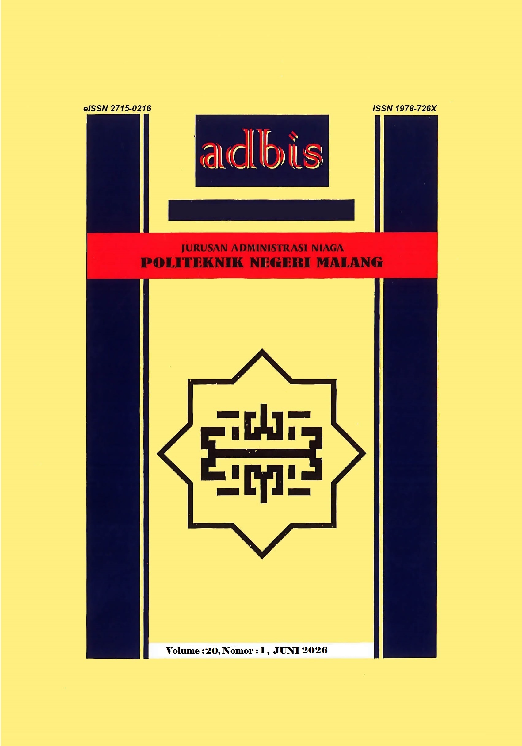 					View Vol. 20 No. 1 (2026): Jurnal Administrasi dan Bisnis
				